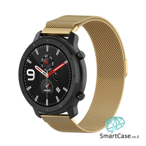 רצועת ברזל מגנט Milanese בצבע זהב לשעוני גלקסי וואווי גרמין הואמי