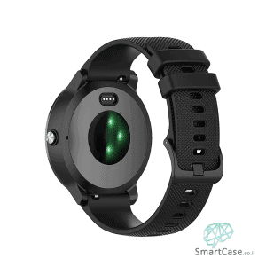 רצועת סיליקון בצבע שחור עם אבזם לשעוני גלקסי וואווי גרמין הואמי