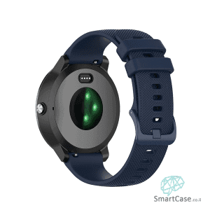 רצועת סיליקון בצבע כחול כהה עם אבזם לשעוני גלקסי וואווי גרמין הואמי