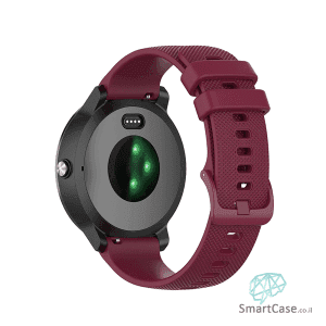 רצועת סיליקון בצבע בורדו עם אבזם לשעוני גלקסי וואווי גרמין הואמי