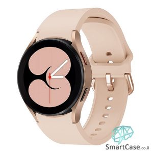 רצועת סיליקון חלקה בצבע ורוד עם אבזם מעוגל לשעוני גלקסי ווטש 4