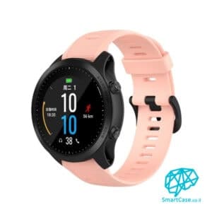 רצועת סיליקון 22 מ"מ בצבע Light pink עם אבזם לשעוני גרמין פניקס Fenix 5 6 6 Pro