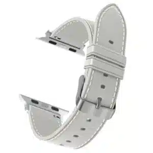 רצועת סיליקון אפל ווטש דמוי עור בצבע Starlight