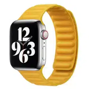 רצועת FineWoven בד פוליאסטר ממוחזר סגירה מגנטית לשעוני אפל ווטש 6# holly