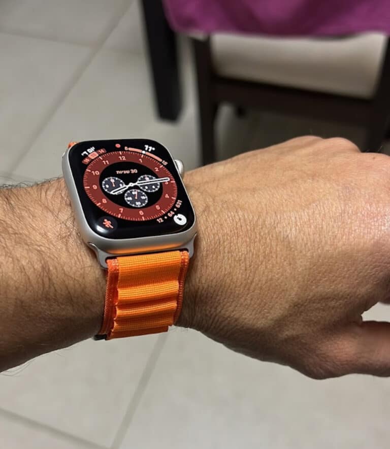 רצועה לאפל ווטש Alpine Loop בד 44/45/46/49mm Orange photo review