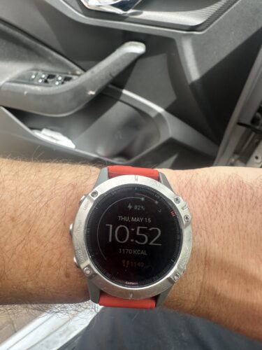 רצועת סיליקון איכותית QuickFit 22MM לשעוני גרמין #10 Red photo review