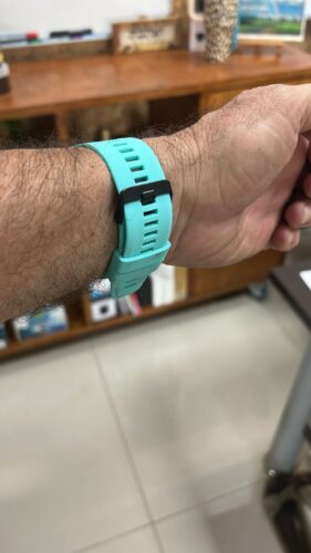 רצועת סיליקון איכותית QuickFit 26MM לשעוני גרמין #9 Light cyan photo review