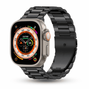 רצועה לאפל ווטש 42/44/45/49mm ברזל חוליות Black