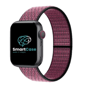 רצועה לאפל ווטש ניילון ורוד ברי #True-Berry 50