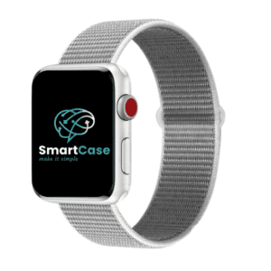 רצועה לאפל ווטש ניילון אפור פנינה