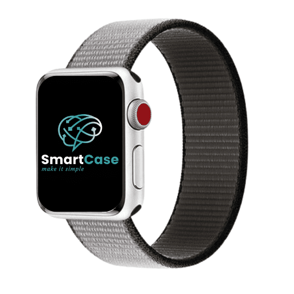 רצועה לאפל ווטש ניילון אפור עוגן