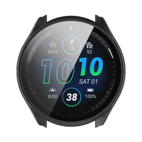 כיסוי היקפי מלא זכוכית Black גרמין פוראנר 965 Garmin forerunner