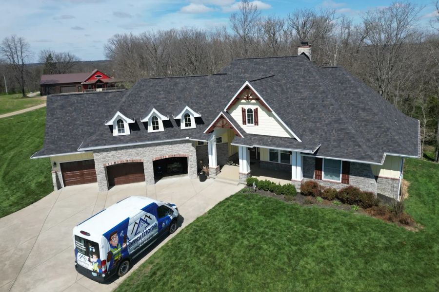 Beautiful house with updated roofing and well-maintained exterior.
