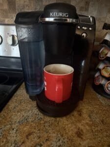 keurig machine on countertop