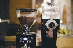 roasting in coffee grinder making at home