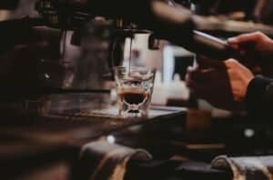 a quality espresso machine making coffee