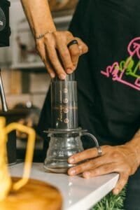 aeropress in home for coffee making