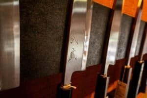 a Japanese knife set