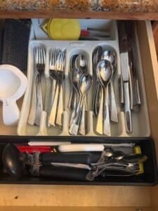 tableware drawer home dining setup
