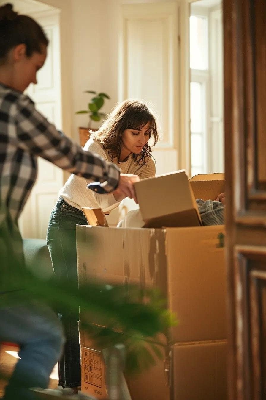 Smart Penny Moving professionals carefully handling delicate items during a long-distance relocation