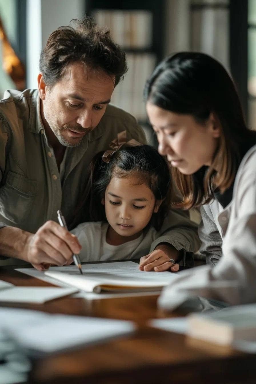 Family reviewing moving quotes and costs, emphasizing the importance of transparency in long-distance moving expenses