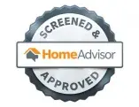 HomeAdvisor approved badge indicating Smart Penny Moving's screened and trusted status in the moving industry.