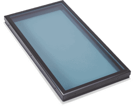 Flat Modern Blue Glass Skylight in Redondo Beach, CA