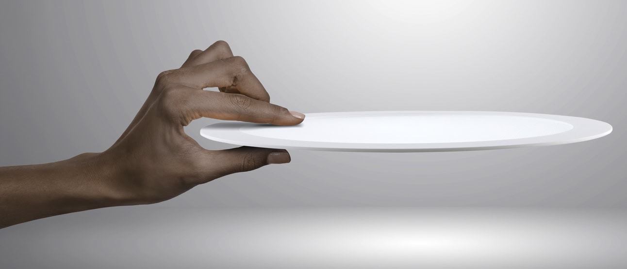 Photograph of a hand holding the new ThinLine