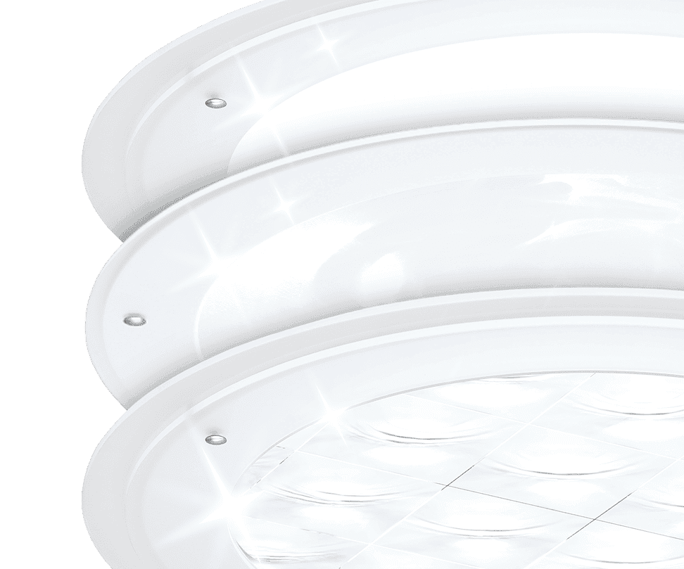 Product shot of a stack of ceiling profiles