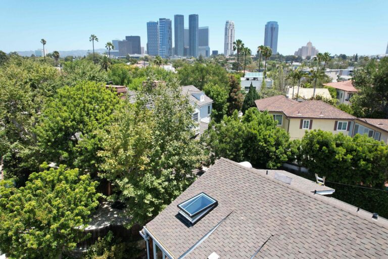 LA Operable Skylight Cityscape