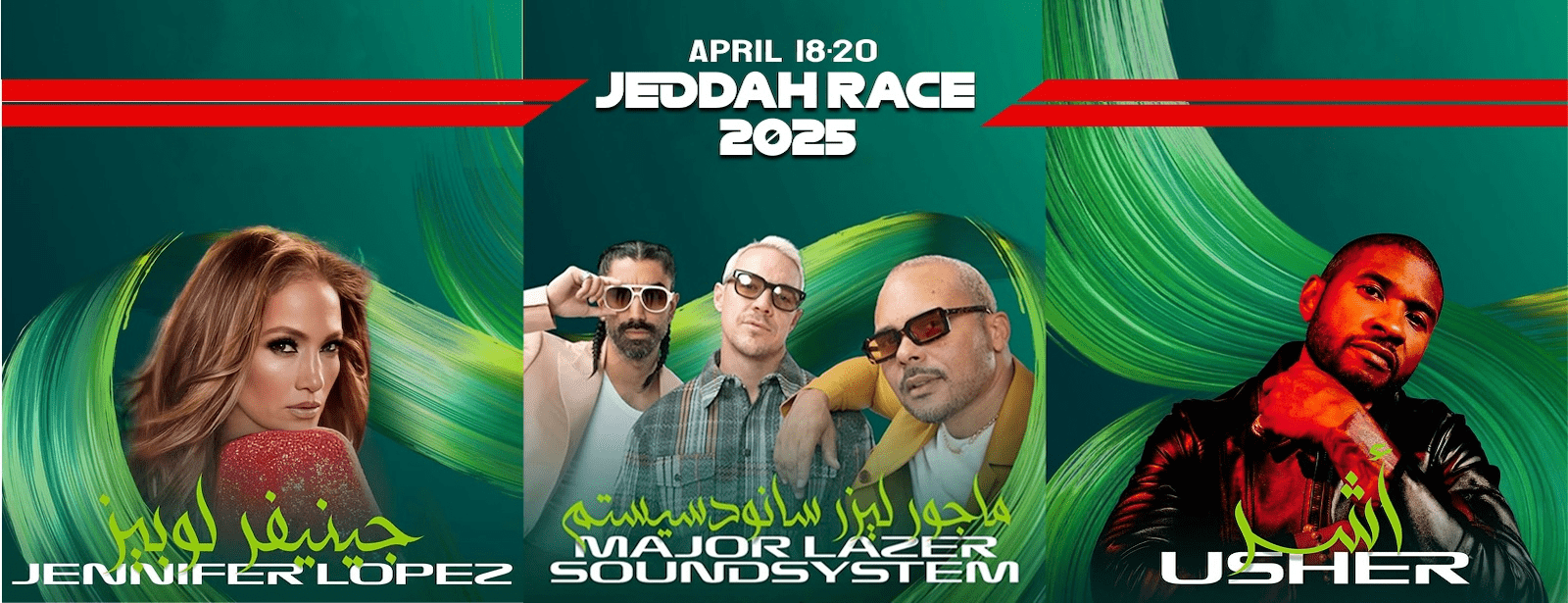 Get ready for an adrenaline-packed experience and concerts as the 2025 Saudi Arabian Grand Prix approaches. (Credit: Jeddah Platinum List)
