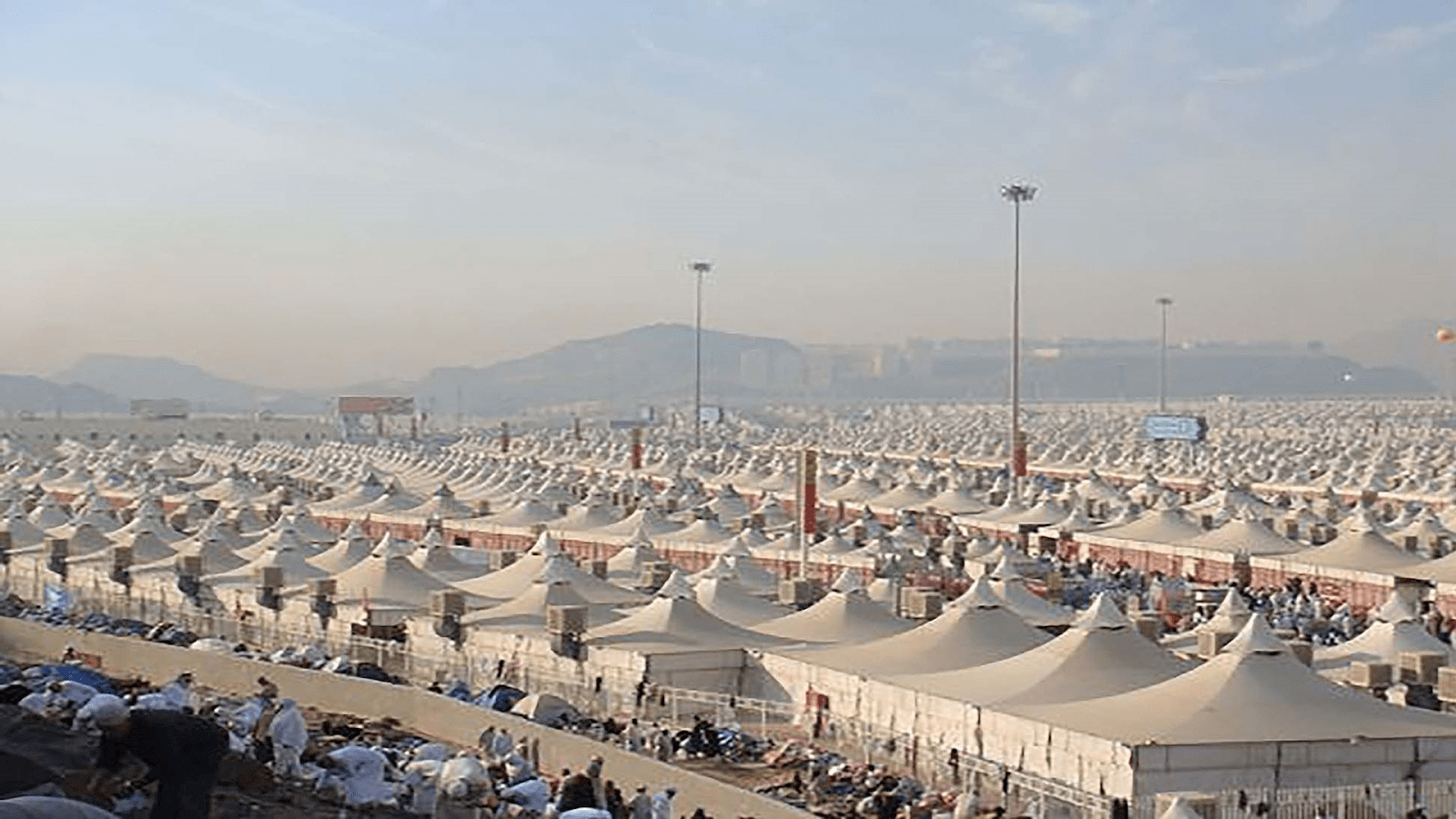 Tents of pilgrimages set up during Hajj in Saudi Arabia - (Credits Muslim Hands)