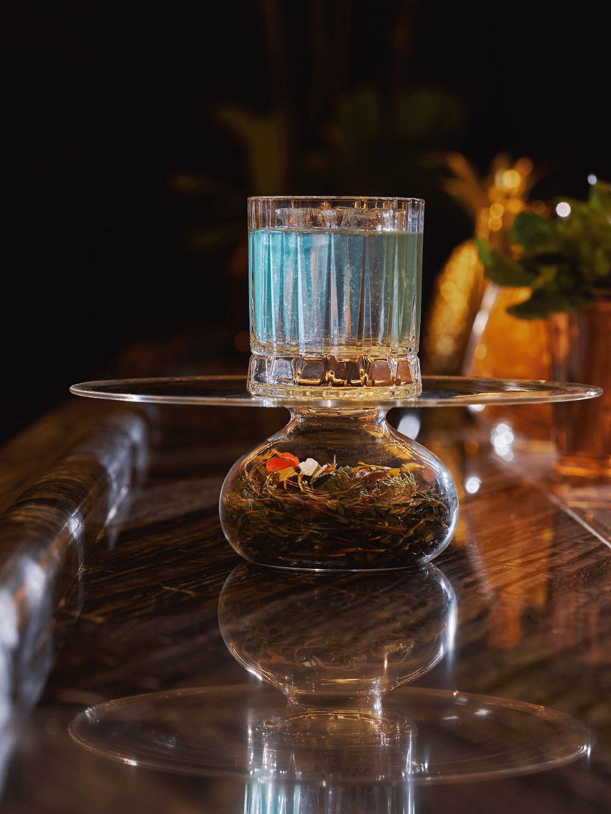 A colorful and unique mocktail made by the first women-only bar team at Tonic Bar in Saudi Arabia - (Credits Facebook/Tonic Bar)