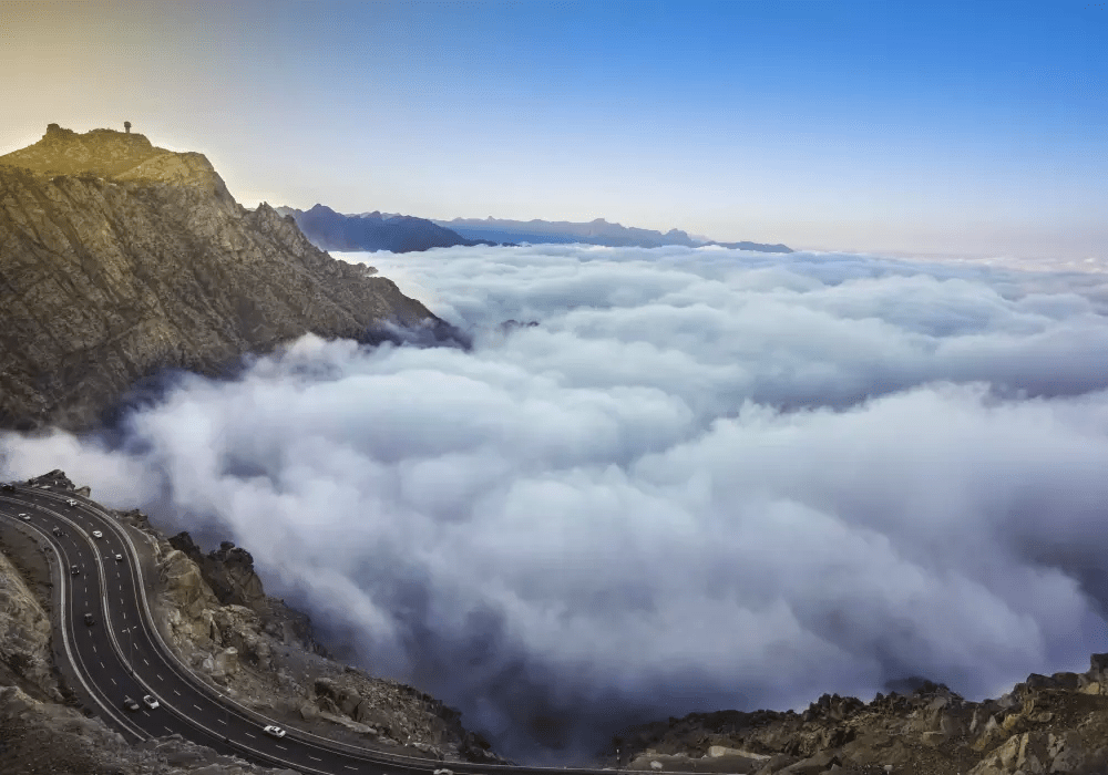 Aerial view of Taif, covered with cool mountains - (Credits ROAM)