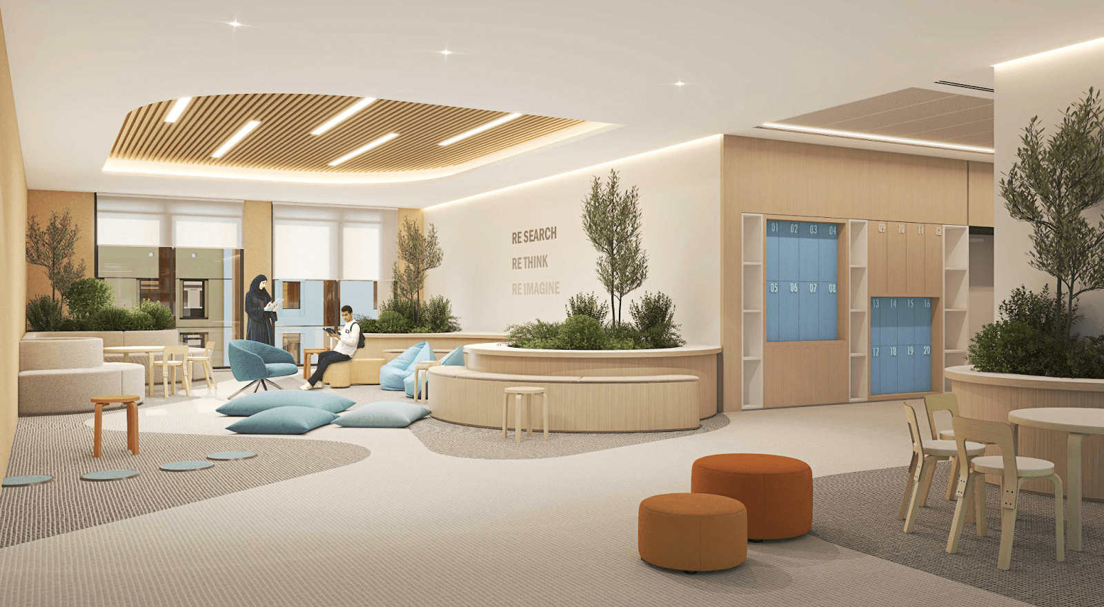 A rendition of the interior of the international schools in AMAALA and Red Sea, adhering to world-class standards - (Credits Red Sea Global)