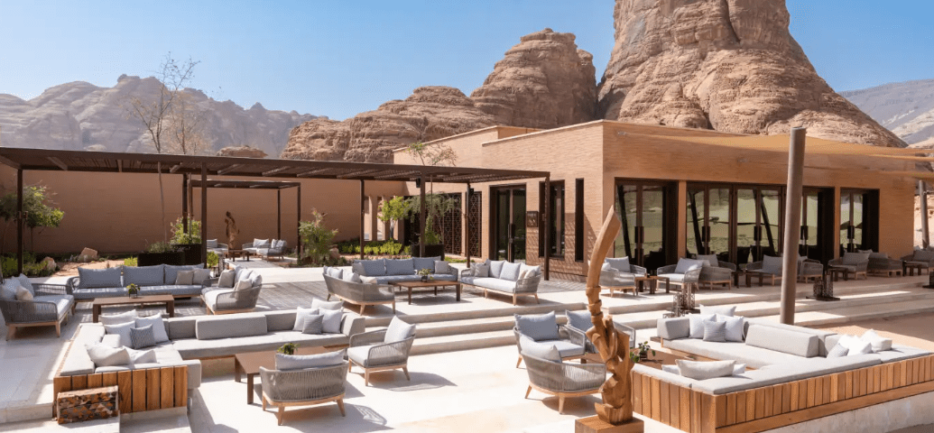 Banyan Tree AlUla offers elegant tented villas with private pools, fire pits, and stunning views of the Ashar Valley. (Credits:Banyan AlUla)