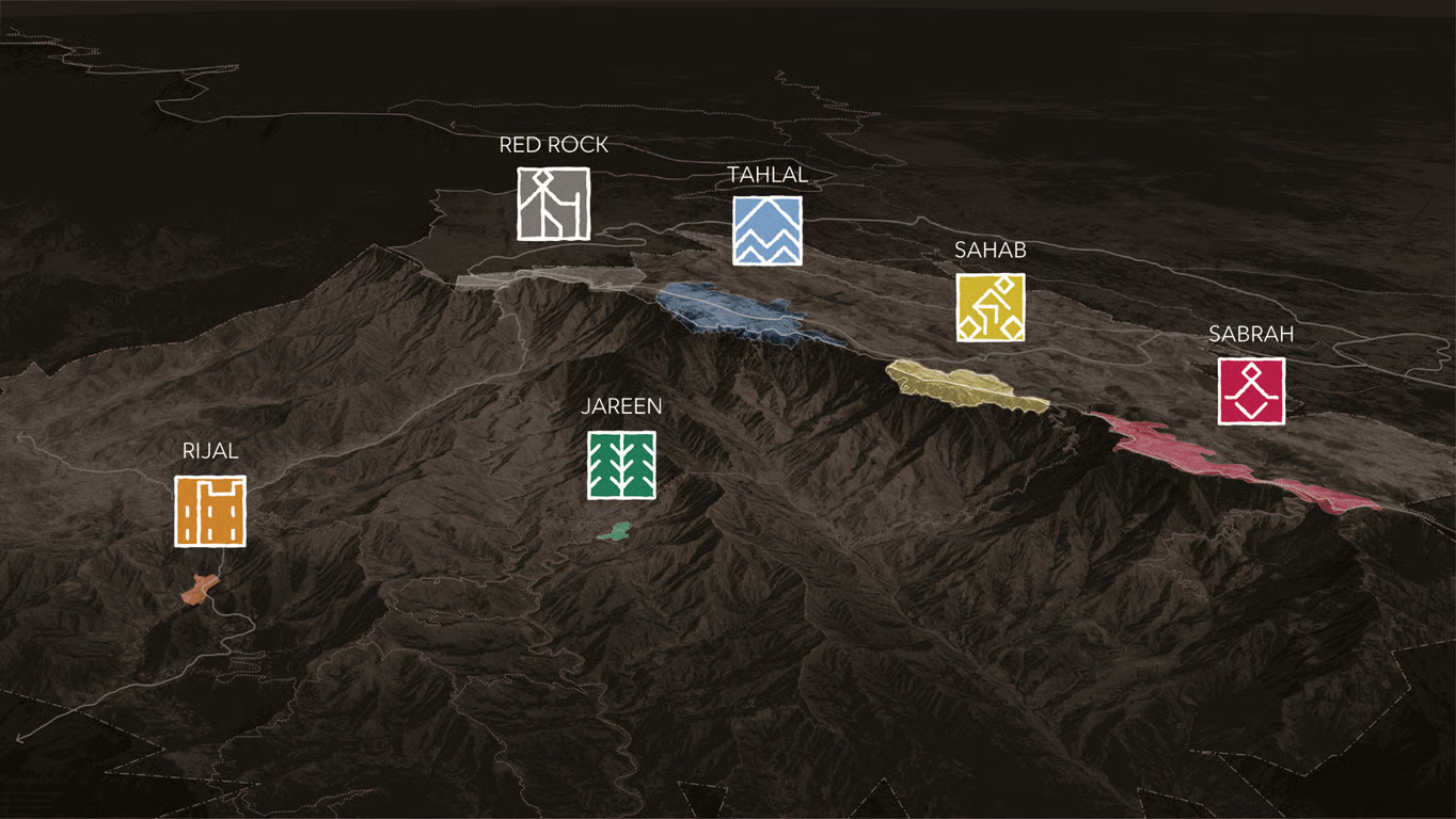 Soudah Peaks is being developed into six zones that offer a diverse ecosystem and destination-driven experience. (Credits: SoudahPeaks) 