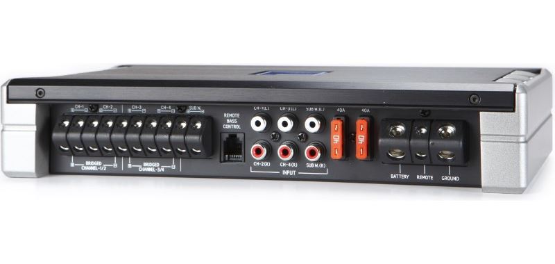 Alpine PDR-V75 5 channel amplifier end view