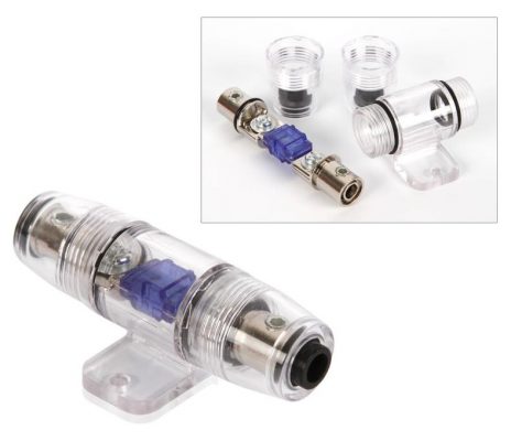 Closeup of fuseholder from the Belva BAK82 amp wiring kit