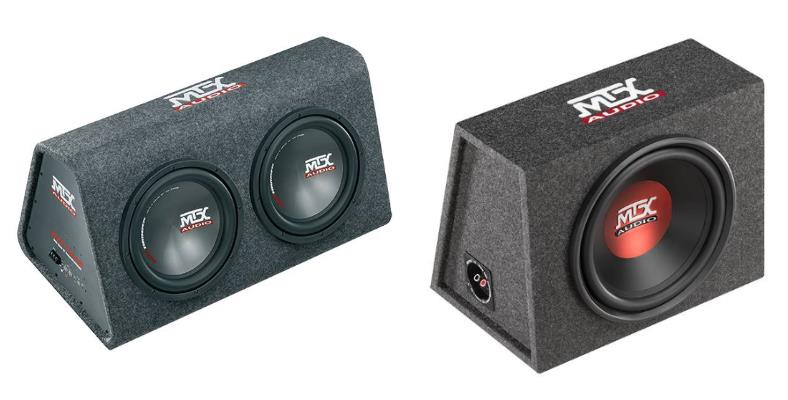 Example loaded car subwoofer enclosures