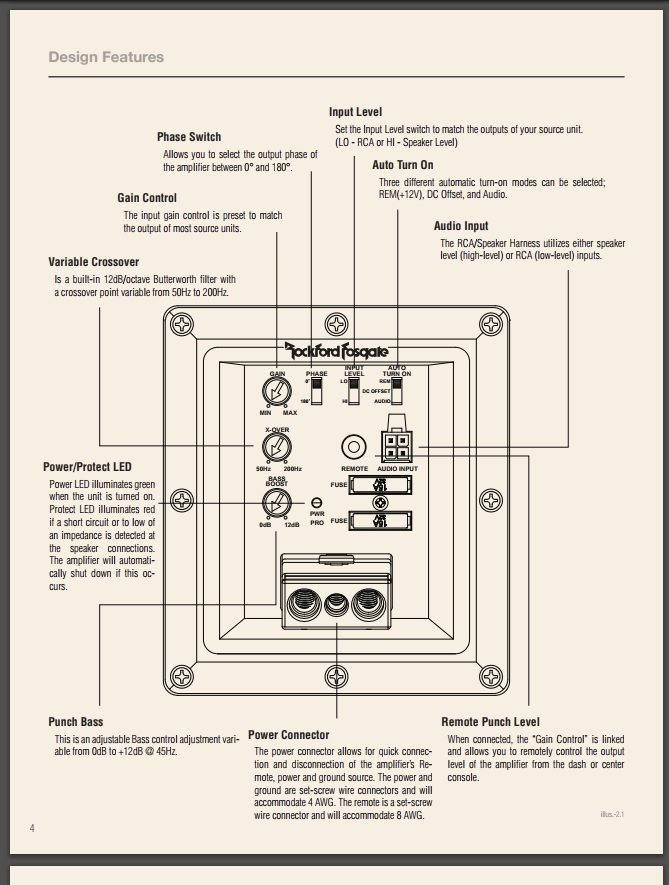 ockford Fosgate P300-12 manual example