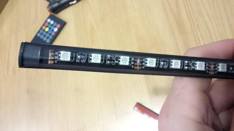 Image of LED light strip up close