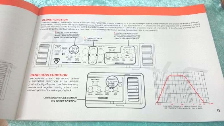 Image of Rockville car amp manual clone function instructions