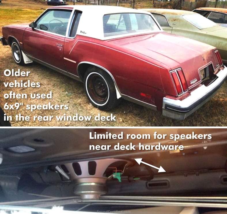 Example of older car with 6x9 speakers