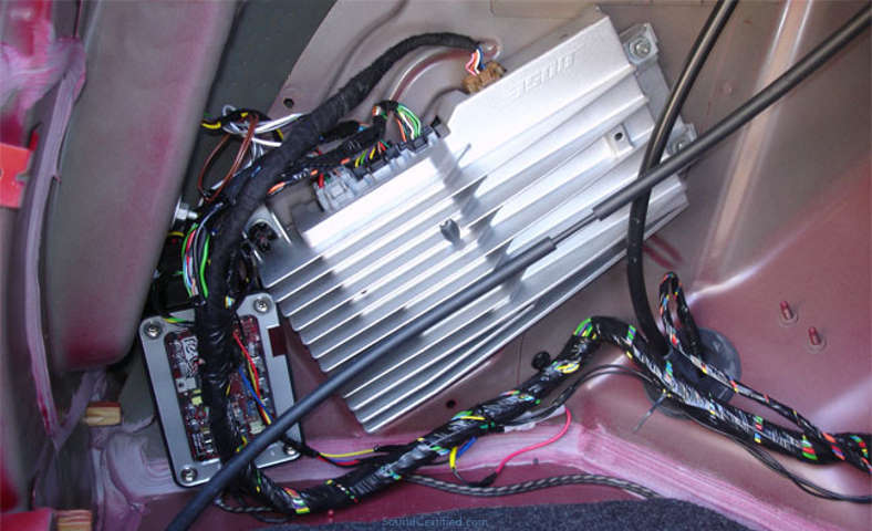 Image of a Bose factory installed car amplifier