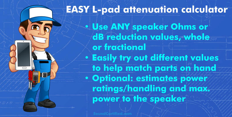 L-pad calculator section image