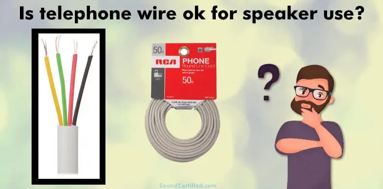 can telephone wire be used for speakers