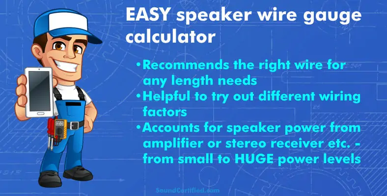 speaker wire gauge calculator image