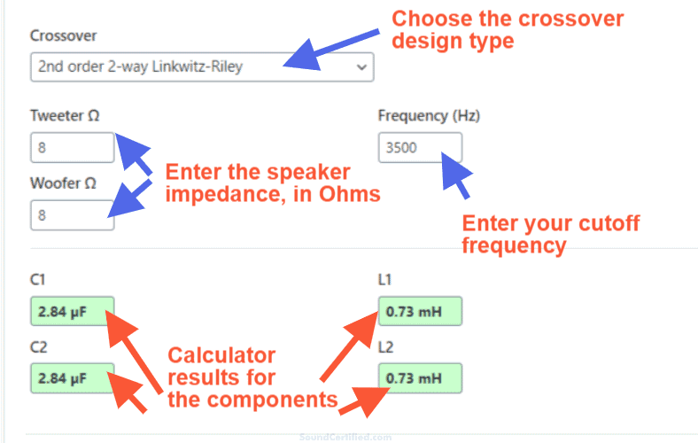 Crossover Design Calculator