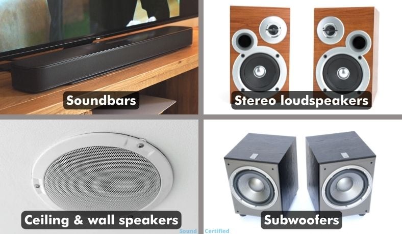what are the 4 types of speakers example image